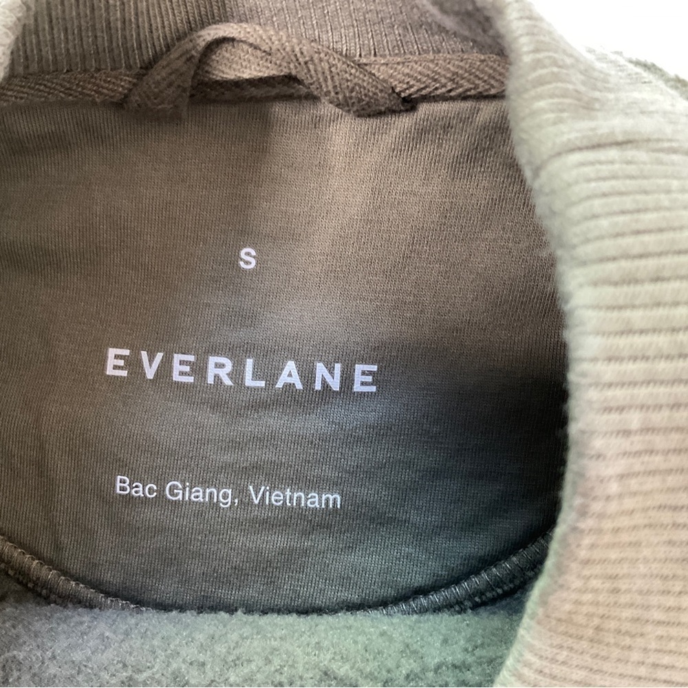 Everlane The ReNew Teddy Oversized Crew Neck Sweater Kalamata Size Small - Picture 12 of 13